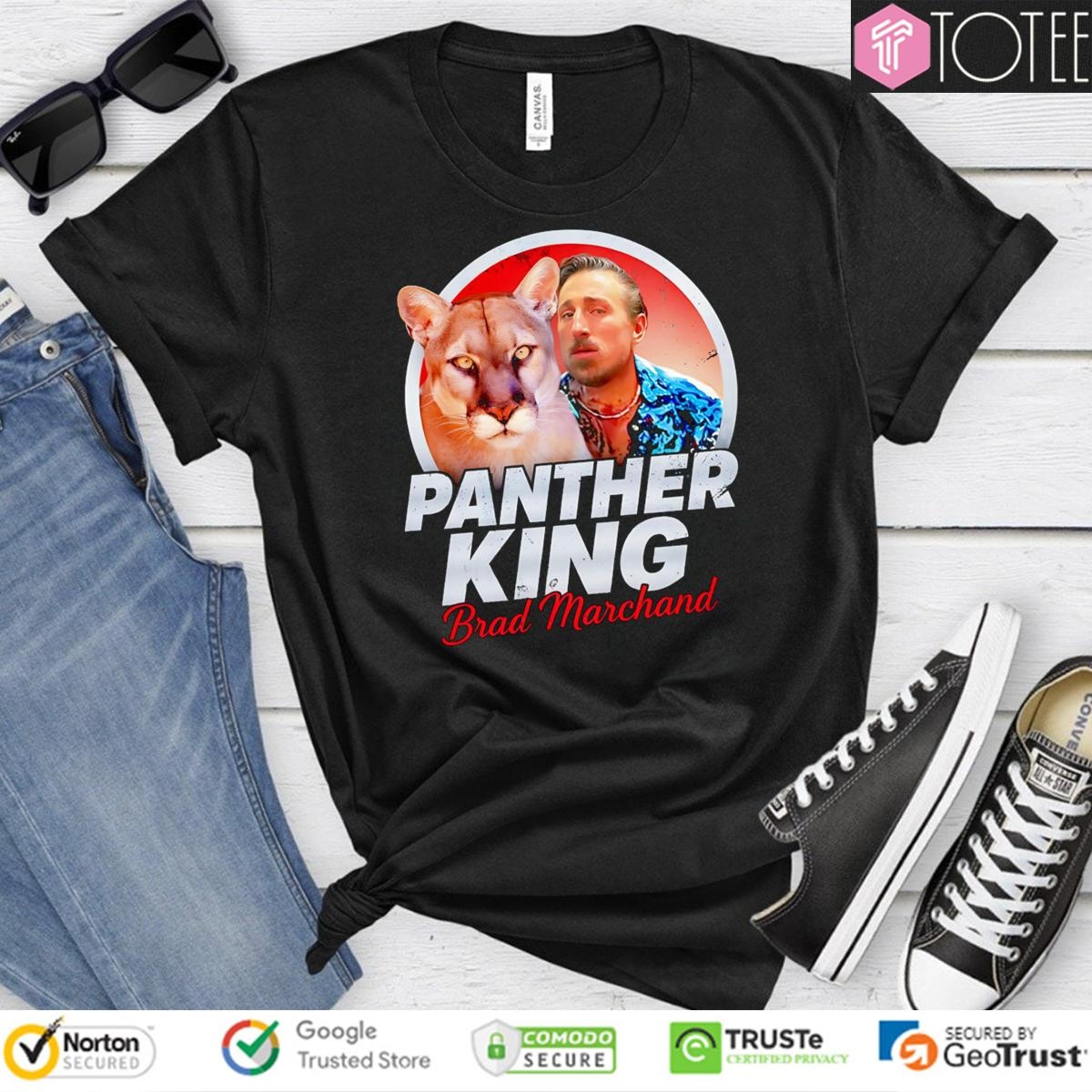 Panther King Parody Tiger King Joe Exotic Brad Marchand Florida Panthers T-shirt