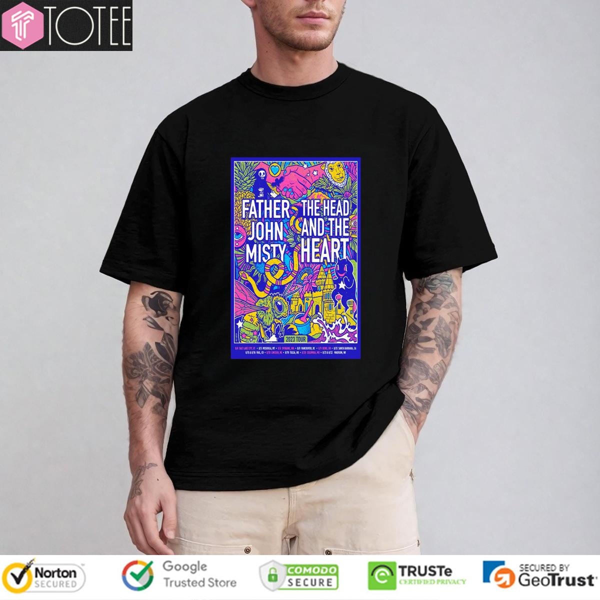 Father John Misty The Head And The Heart 2023 Tour T-shirt