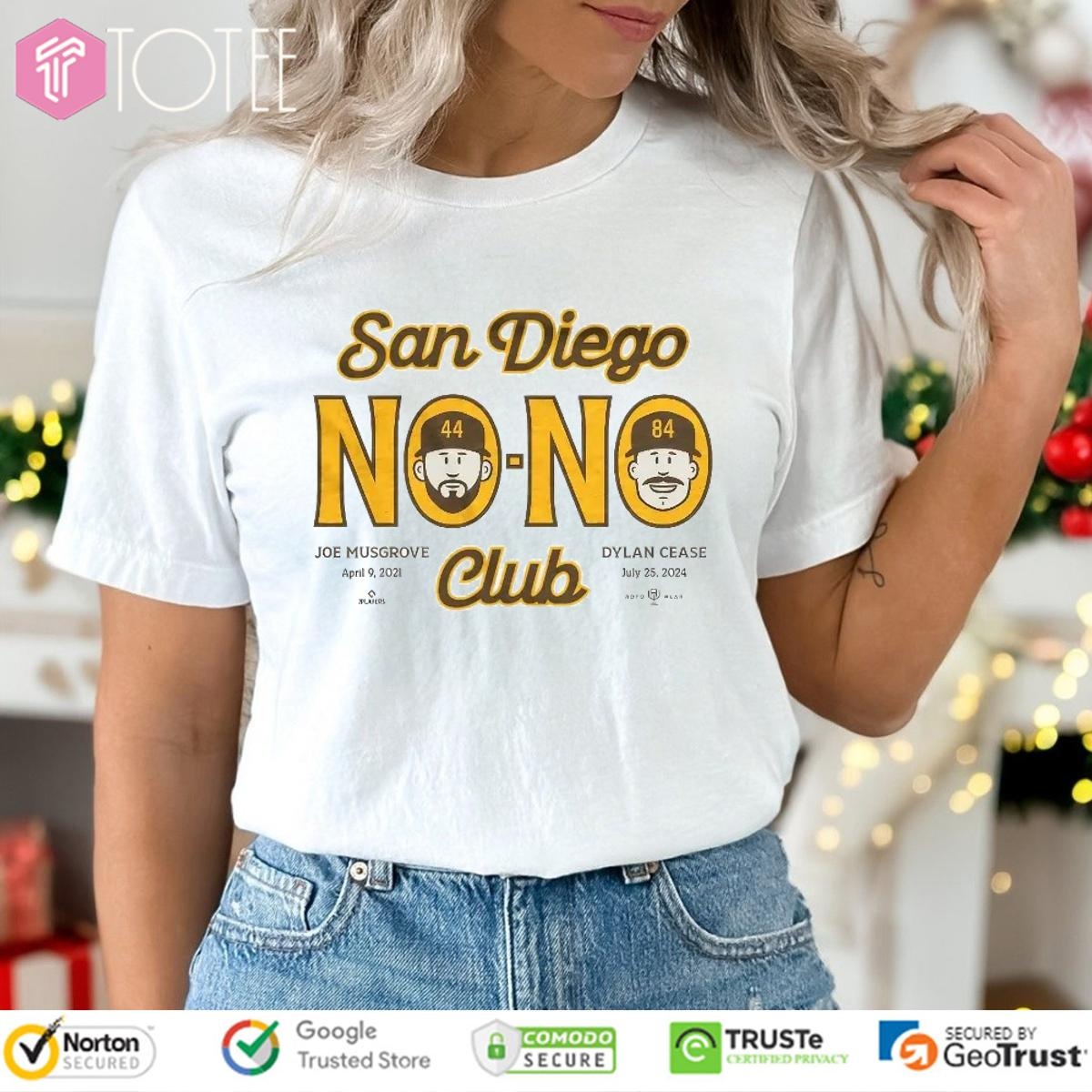 San Diego Padres Joe Musgrove And Dylan Cease No No Club T-shirt