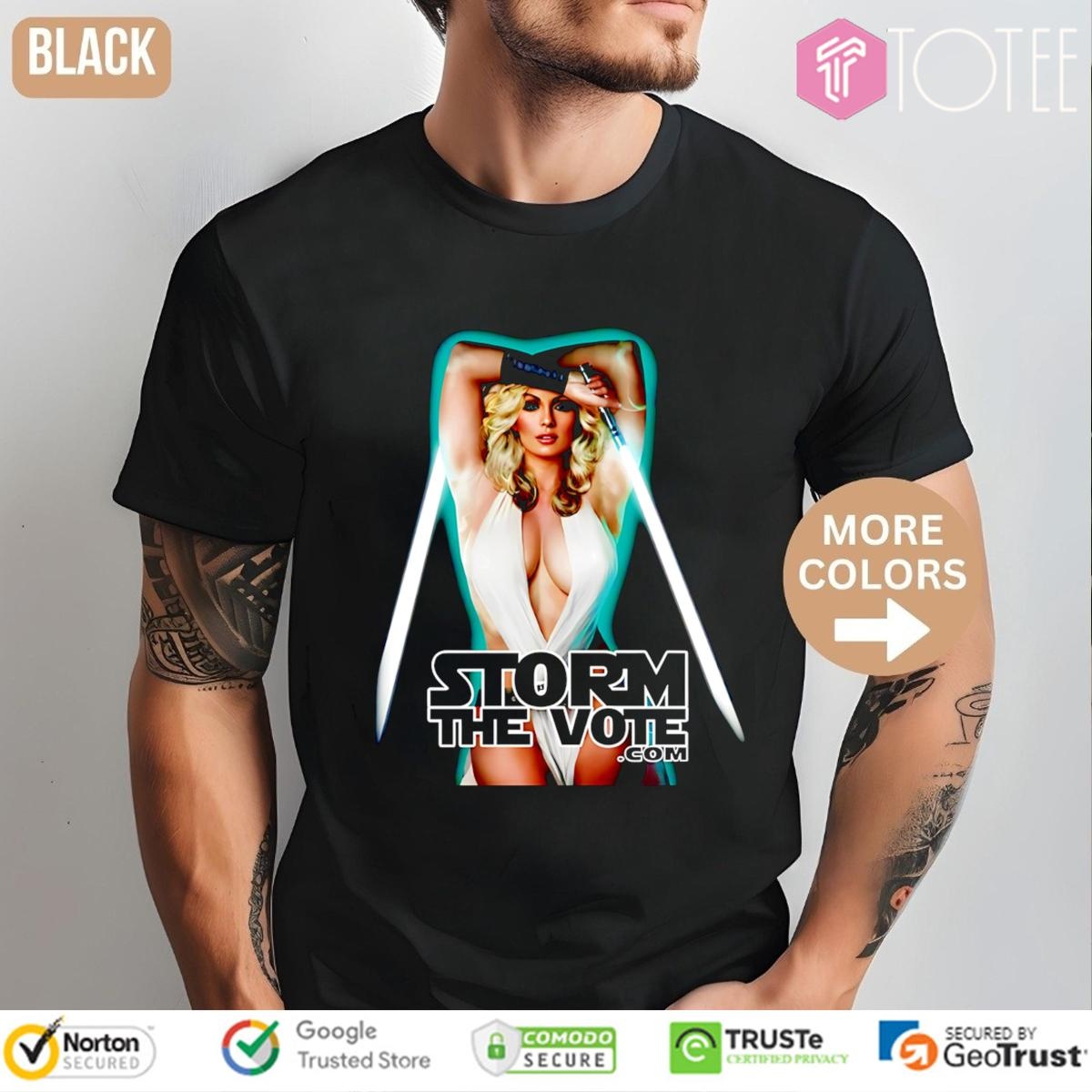 Storm The Vote Stormy Daniels Star Wars T-shirt