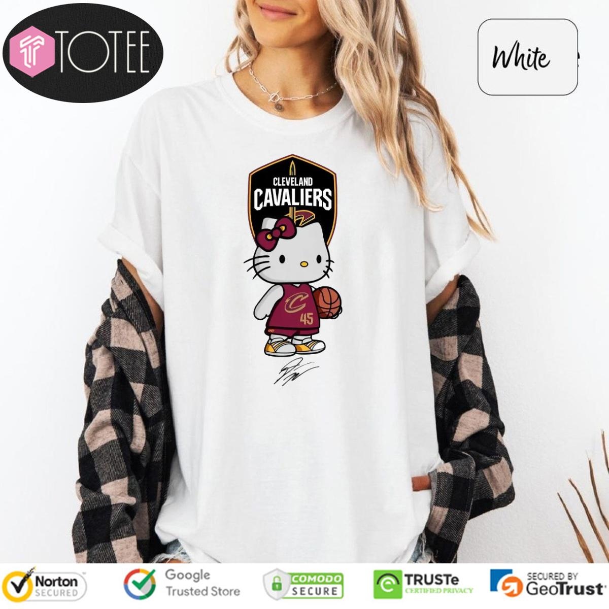 Cleveland Cavaliers Donovan Mitchell Hello Kitty Signatures T-shirt
