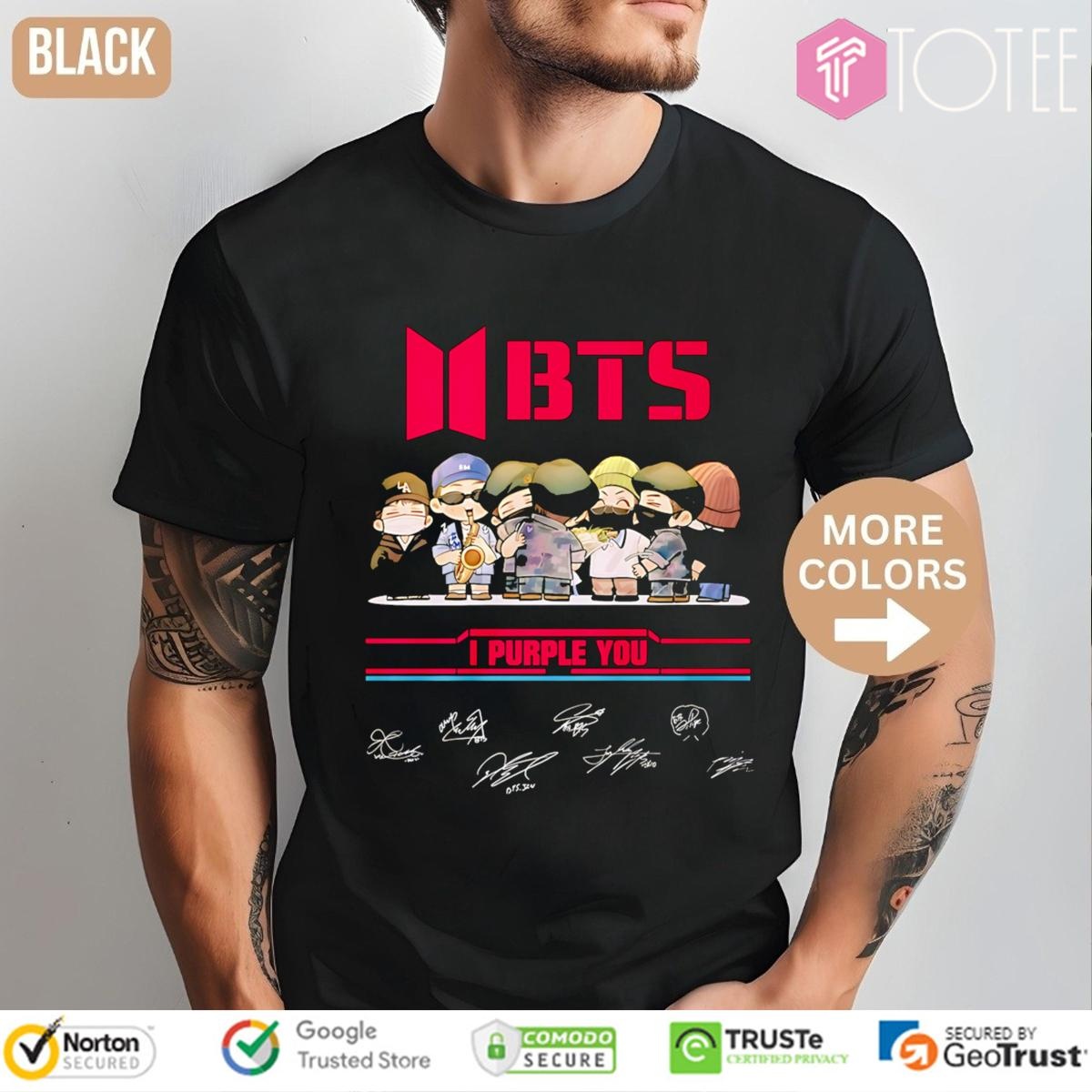 Bts Chibi I Purple You Signatures T-shirt