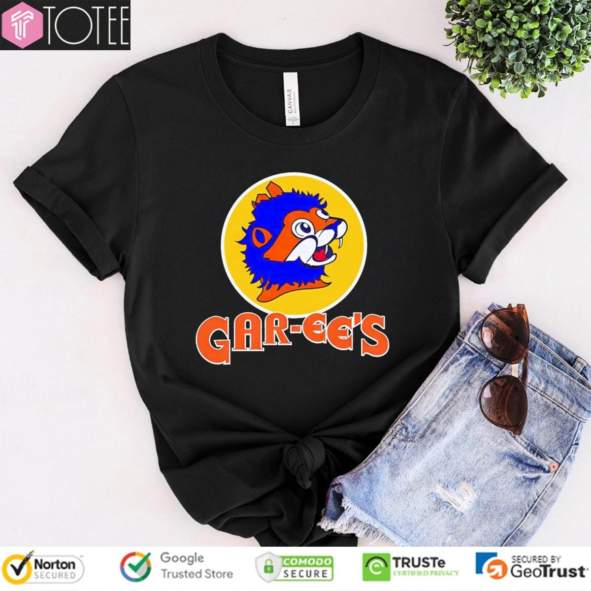Gar-Ees Fc Parody Cincinnati Gary Mascot Buc-Ees Logo T-shirt