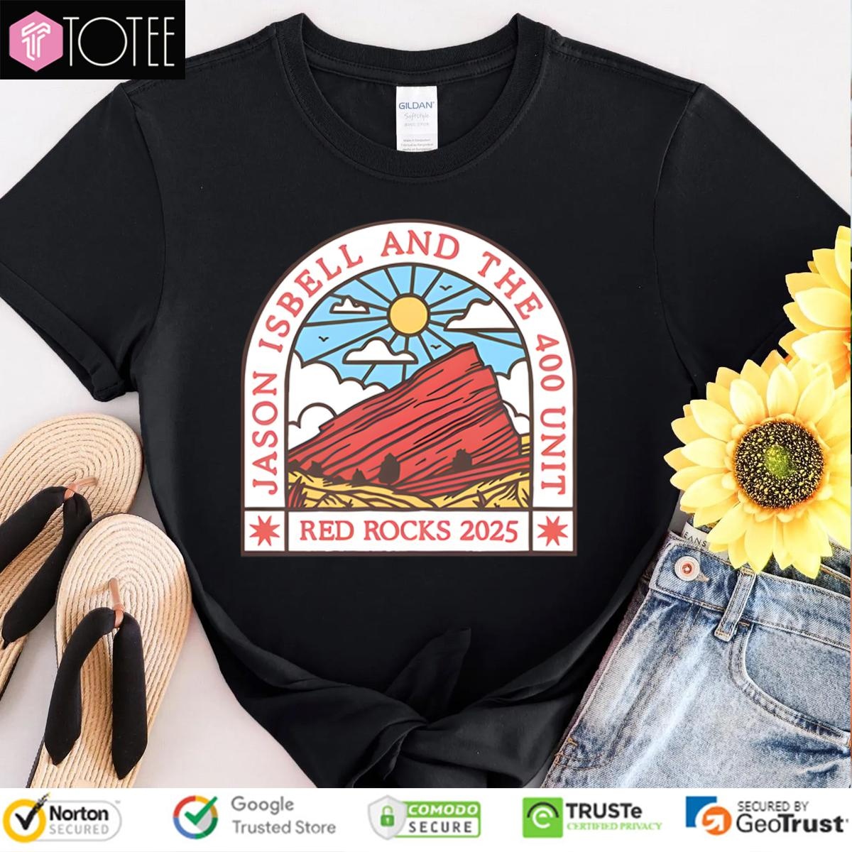 Jason Isbell And The 400 Unit Red Rocks Amphitheatre Morrison Colorado May 3 2025 T-shirt