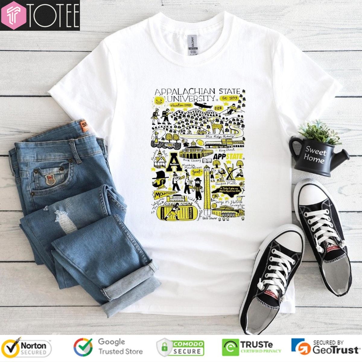 Appalachian State University Art Illustration T-shirt