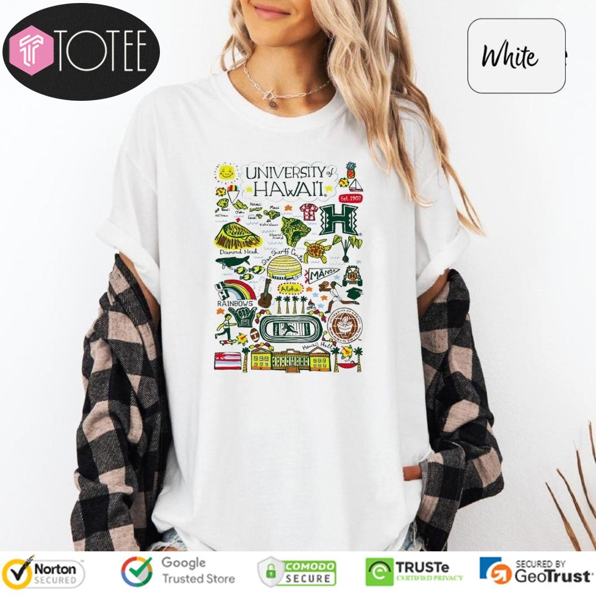 University Of Hawaii Art Illustration T-shirt