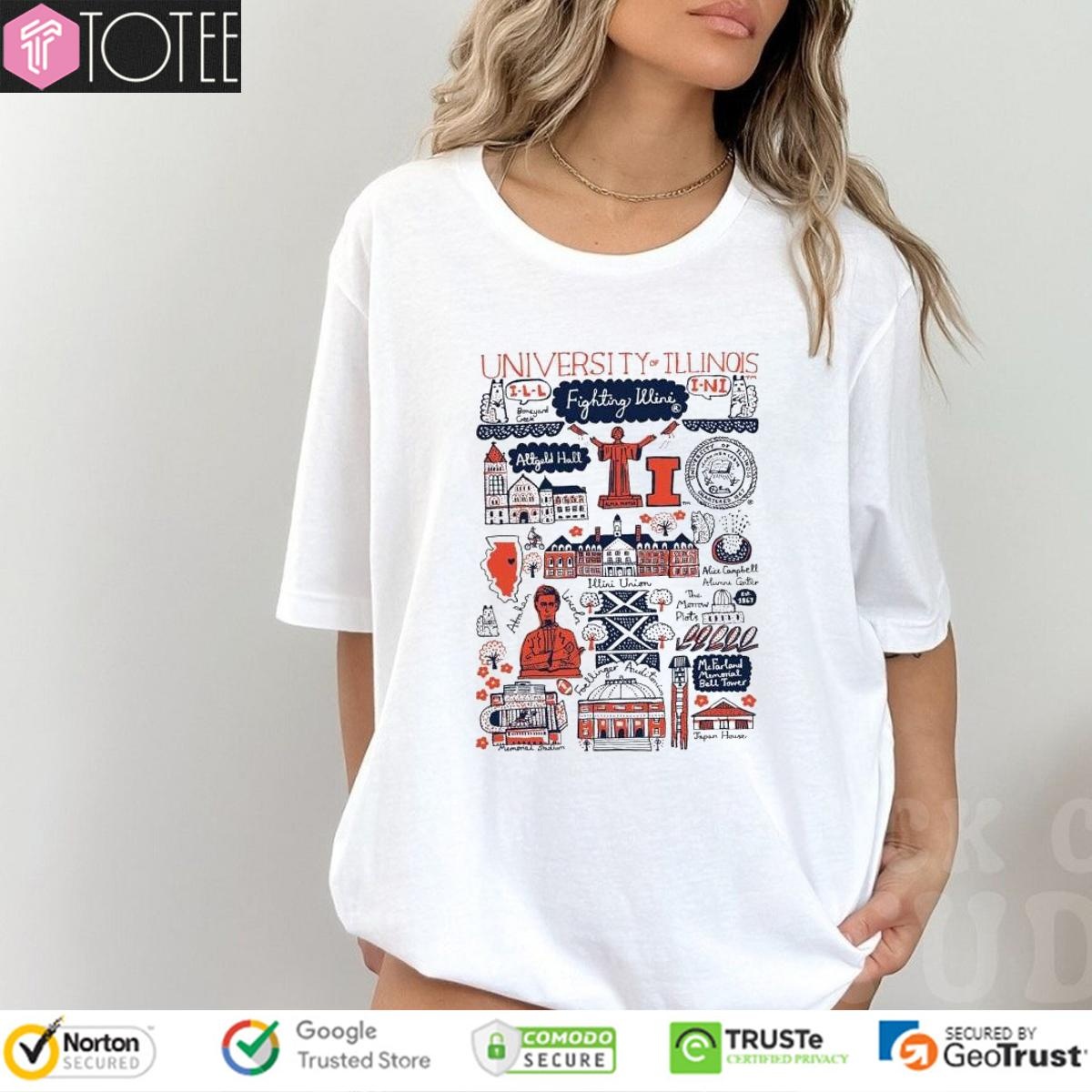 University Of Illinois Art Illustration T-shirt
