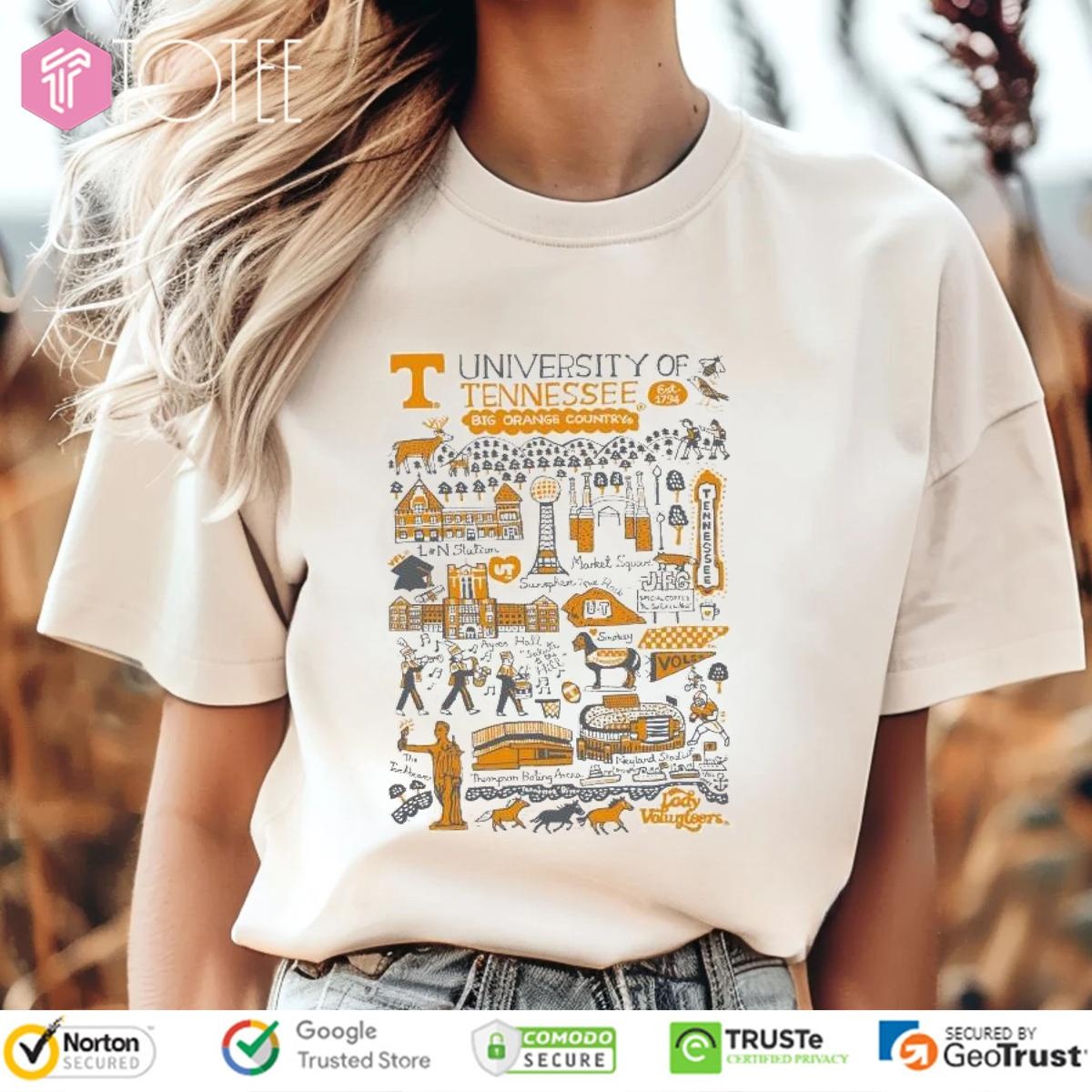University Of Tennessee Art Illustration T-shirt