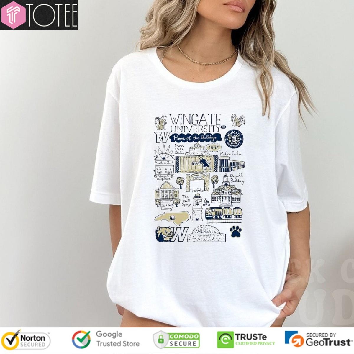 Wingate University Art Illustration T-shirt