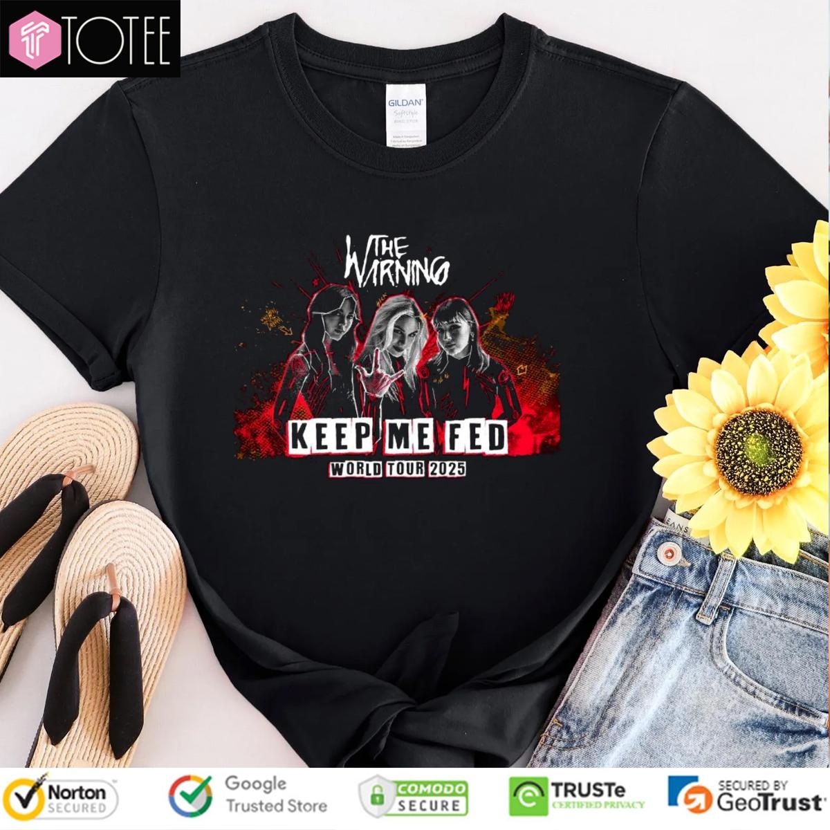 The Warning Band Keep Me Fed World Tour 2025 Tour T-shirt