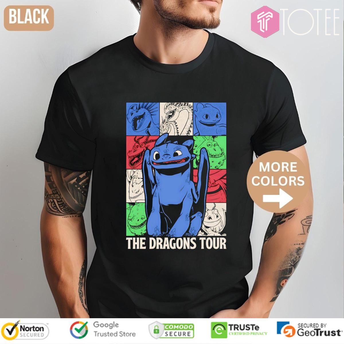 Toothless The Dragons Tour T-shirt