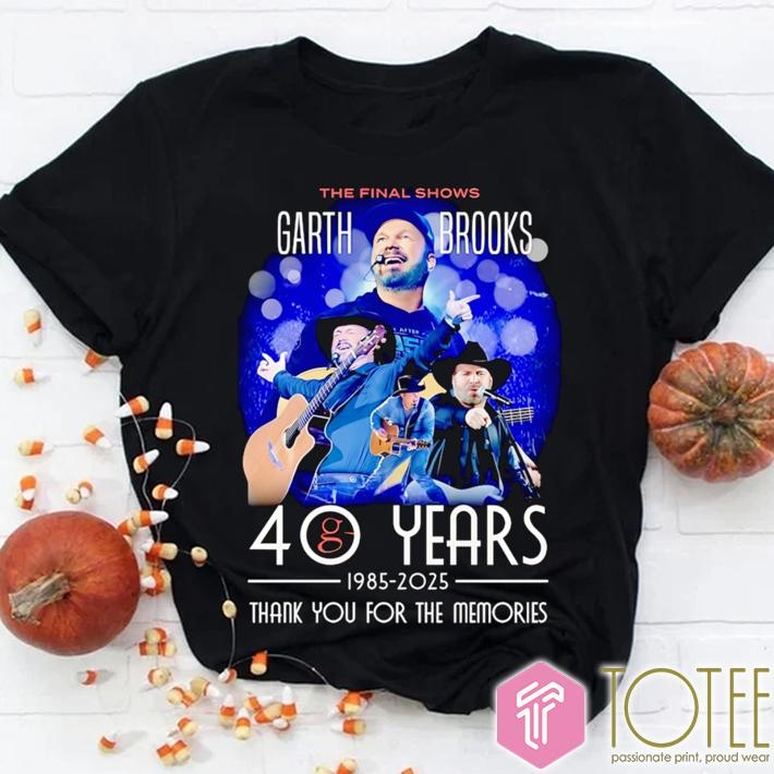 The Final Shows 40 Years 1985-2025 Garth Brooks T-shirt