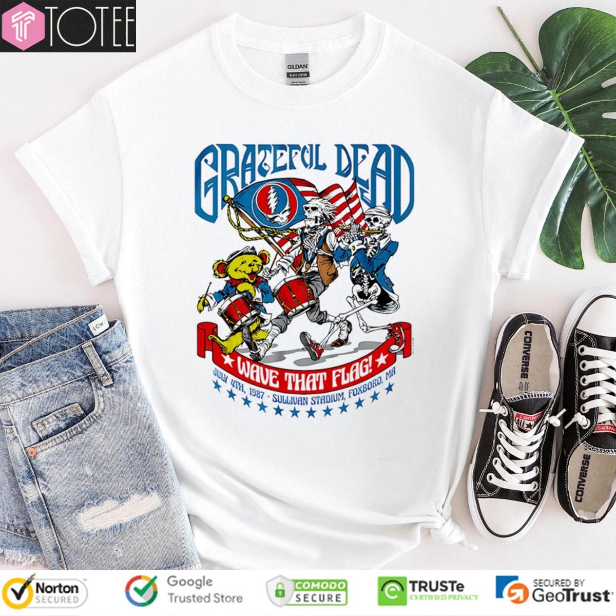 Grateful Dead Wave That Flag Happy 4Th Of July T-shirt
