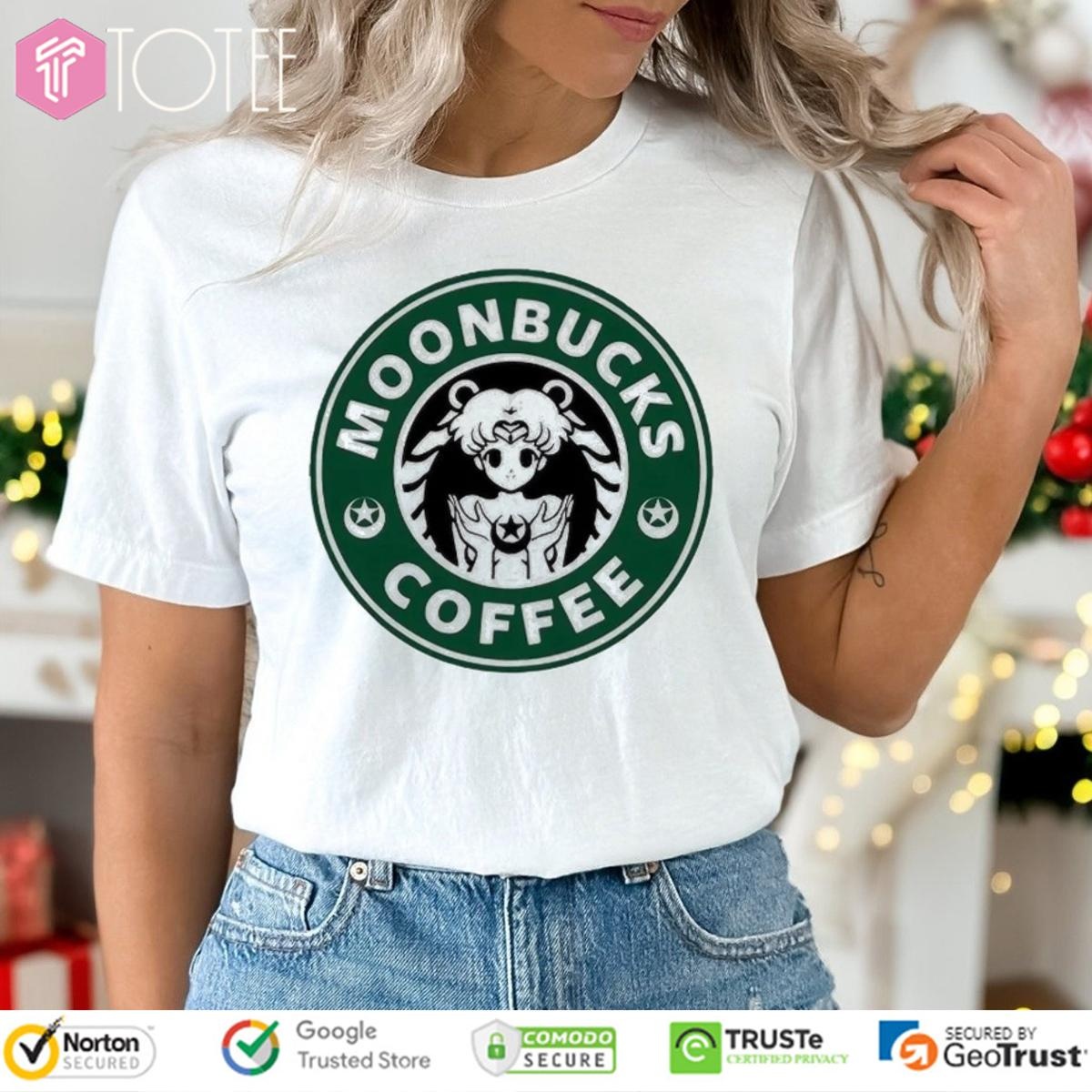 Moonbucks Coffee Parody Sailor Moon Starbucks T-shirt