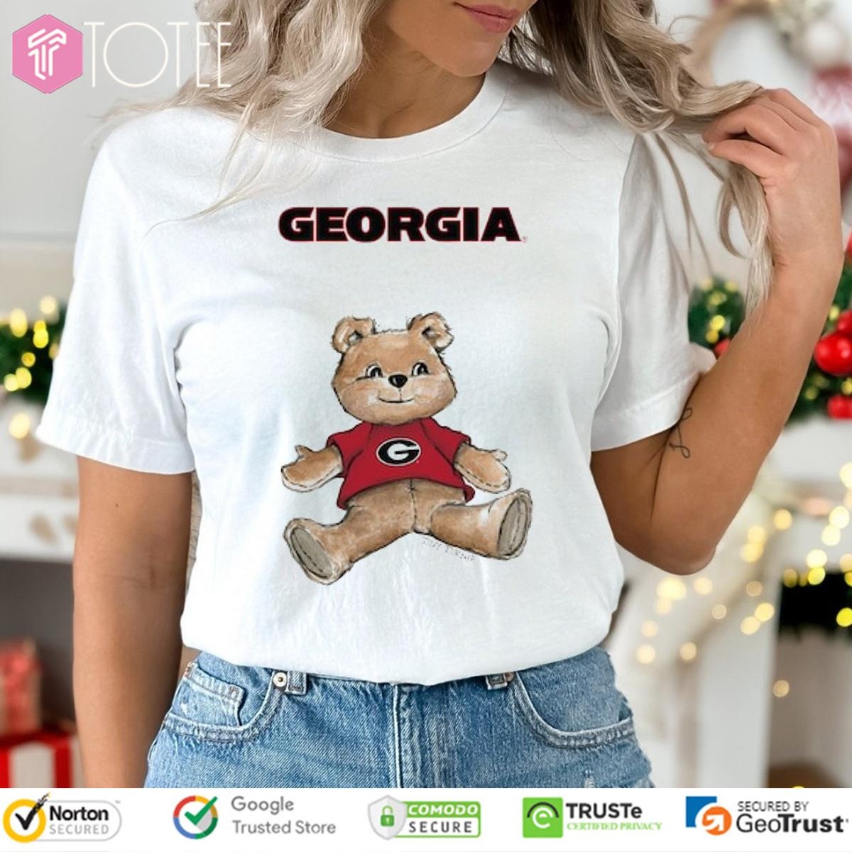 Tiny Turnip Teddy Bear X Georgia Bulldogs T-shirt